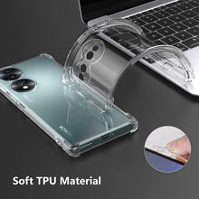 Honor 70 Case Clear Silicone Shockproof Gel Phone Cover
