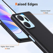 Honor X7a Case Matte Soft Black Gel Phone Cover