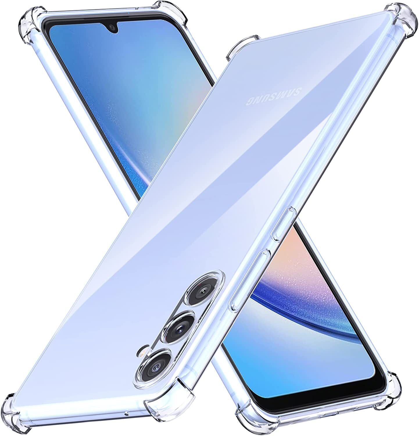 Samsung Galaxy A34 5G Case Clear Phone Cover & Screen Protector