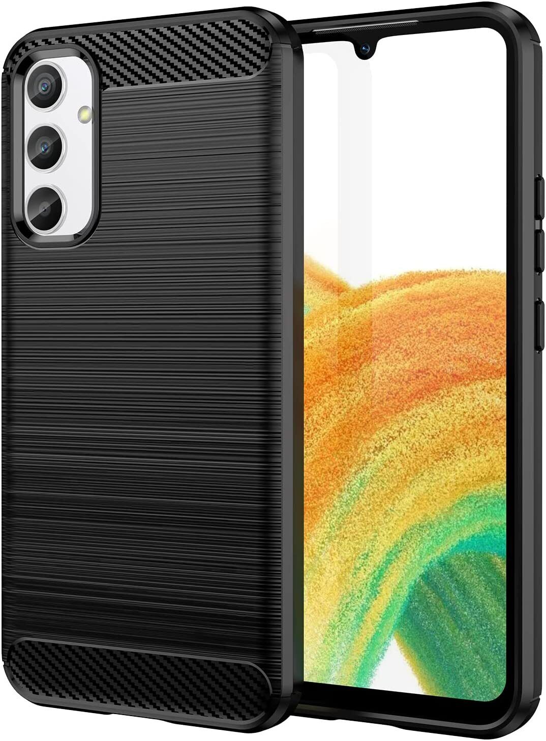 Samsung Galaxy A34 5G Case Carbon Fibre Phone Cover