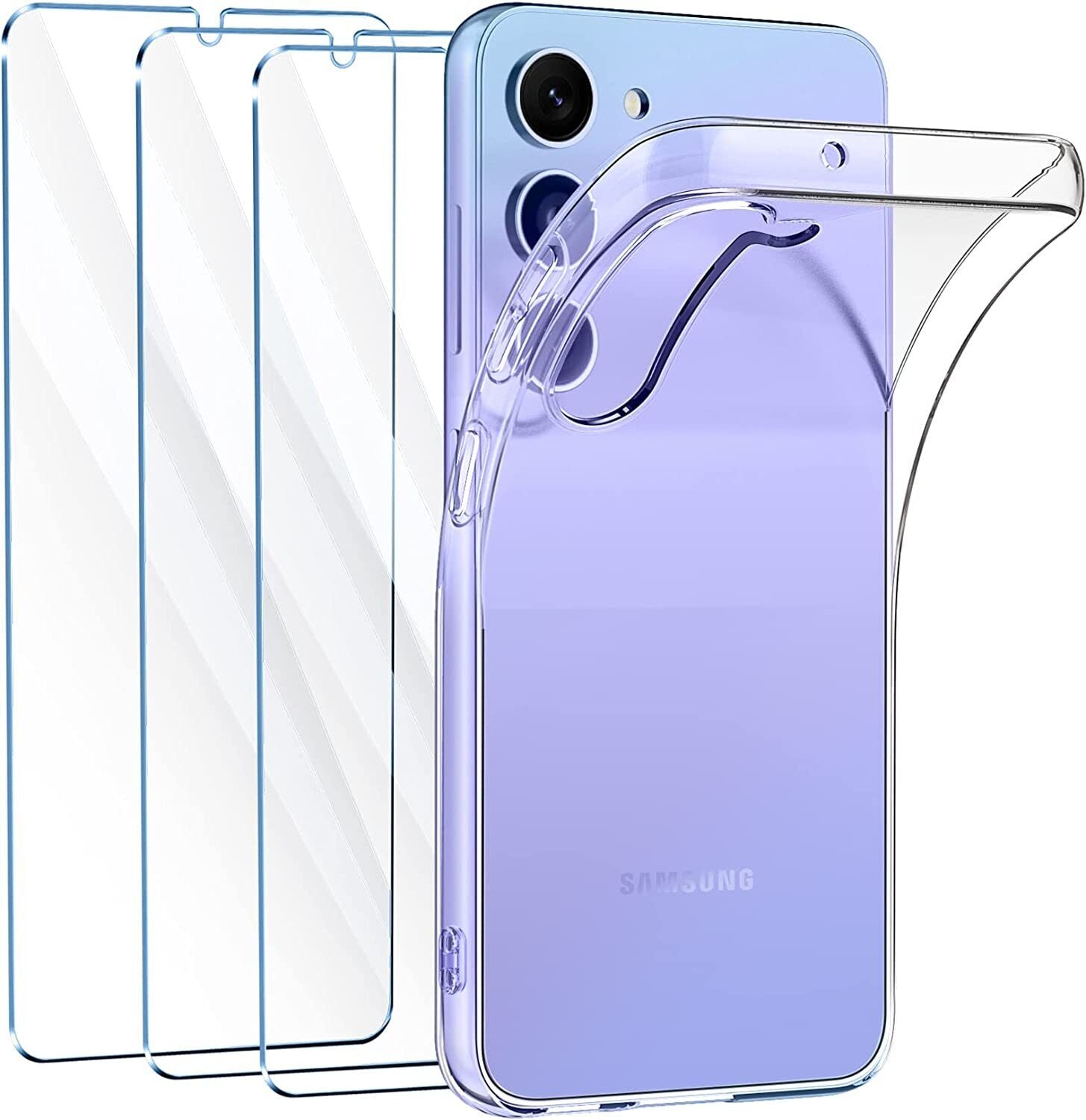 Samsung Galaxy A34 5G Case Clear Phone Cover & Screen Protector