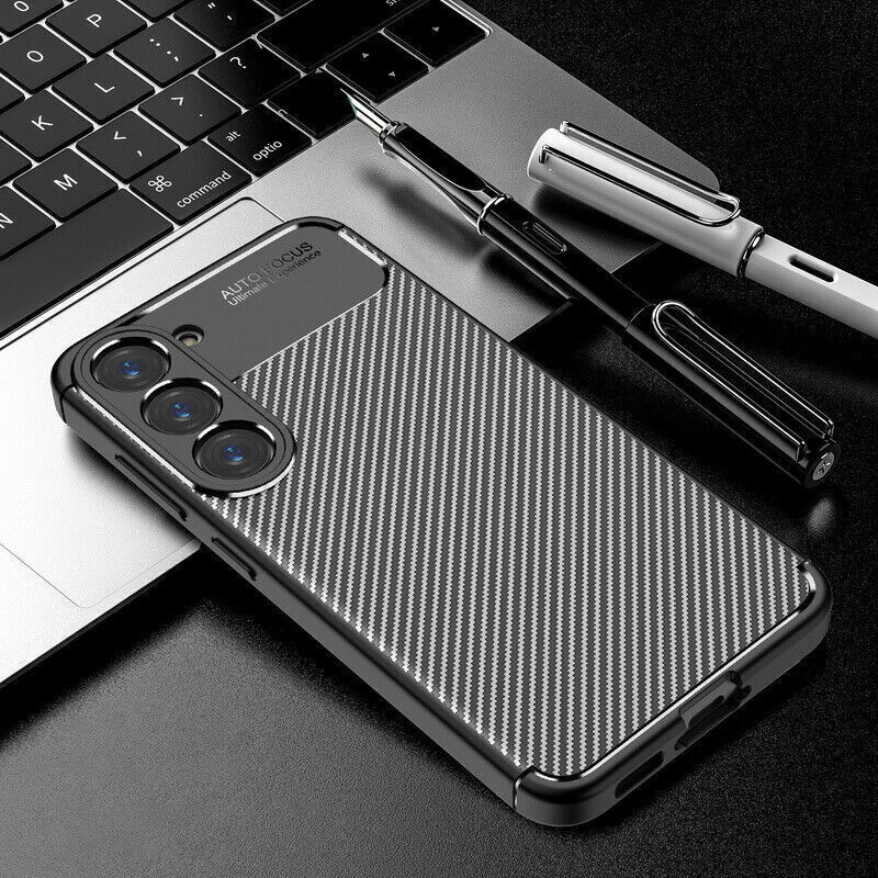 Samsung Galaxy A14 Case Carbon Fibre Phone Cover