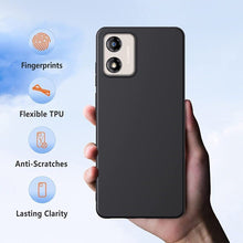 Motorola Moto E13 Case Black Gel Phone Cover And Screen Protector