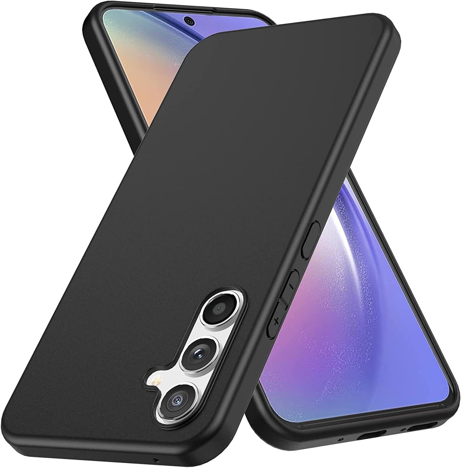 Samsung Galaxy A54 5G Case Matte Soft Black Gel Phone Cover