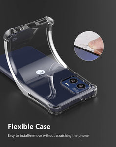 Motorola Moto G73 Case Clear Phone Cover & Screen Protector