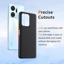 Honor X7a Case Matte Soft Black Gel Phone Cover