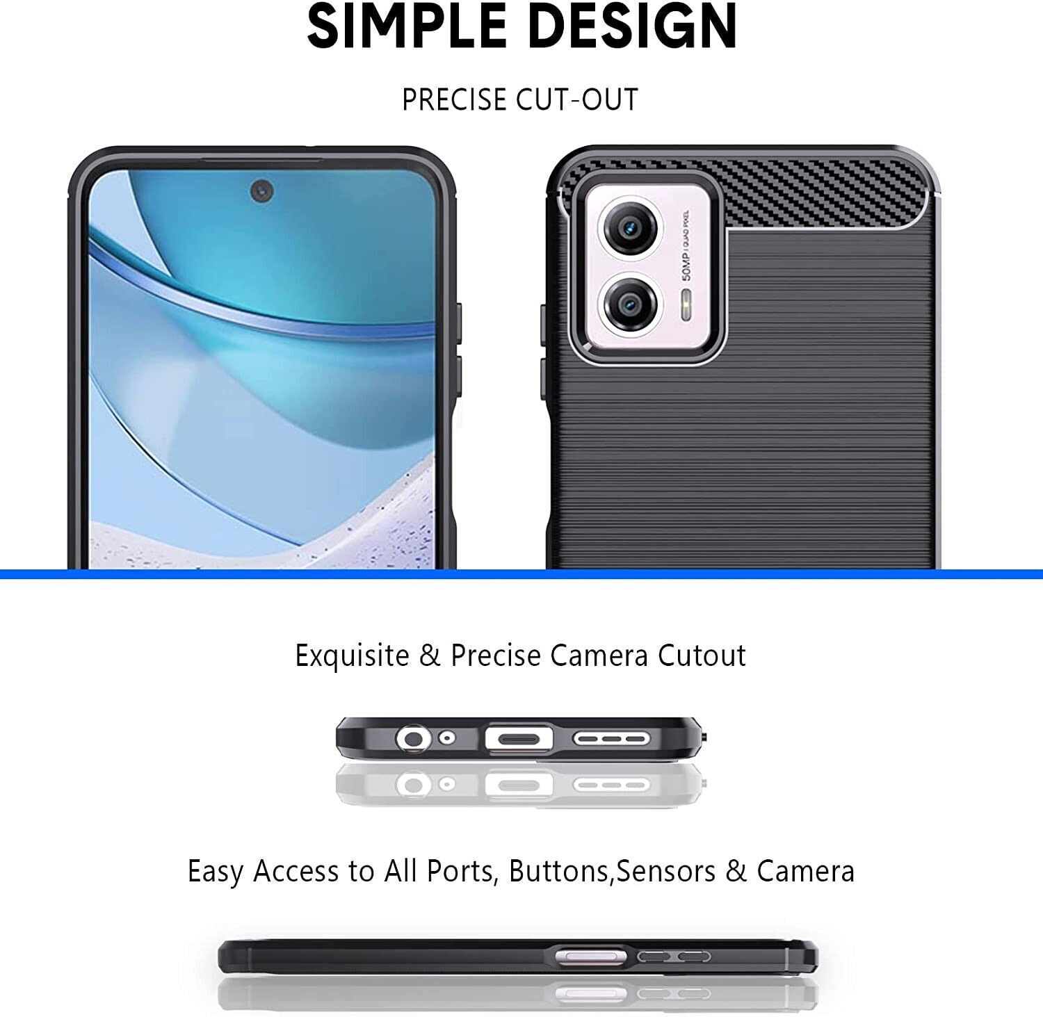 Motorola Moto G53 5G Case And Glass Screen Protector