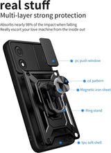 For Motorola Moto E13 Case Shockproof Ring Stand Phone Camera Lens Cover