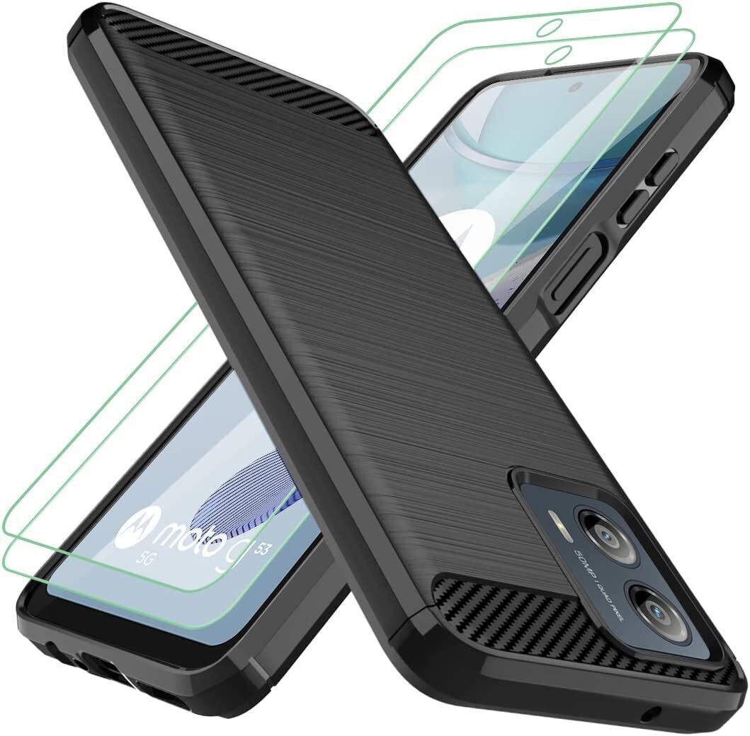 Motorola Moto G53 5G Case And Glass Screen Protector