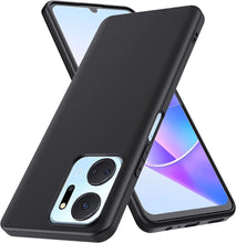 Honor X7a Case Matte Soft Black Gel Phone Cover