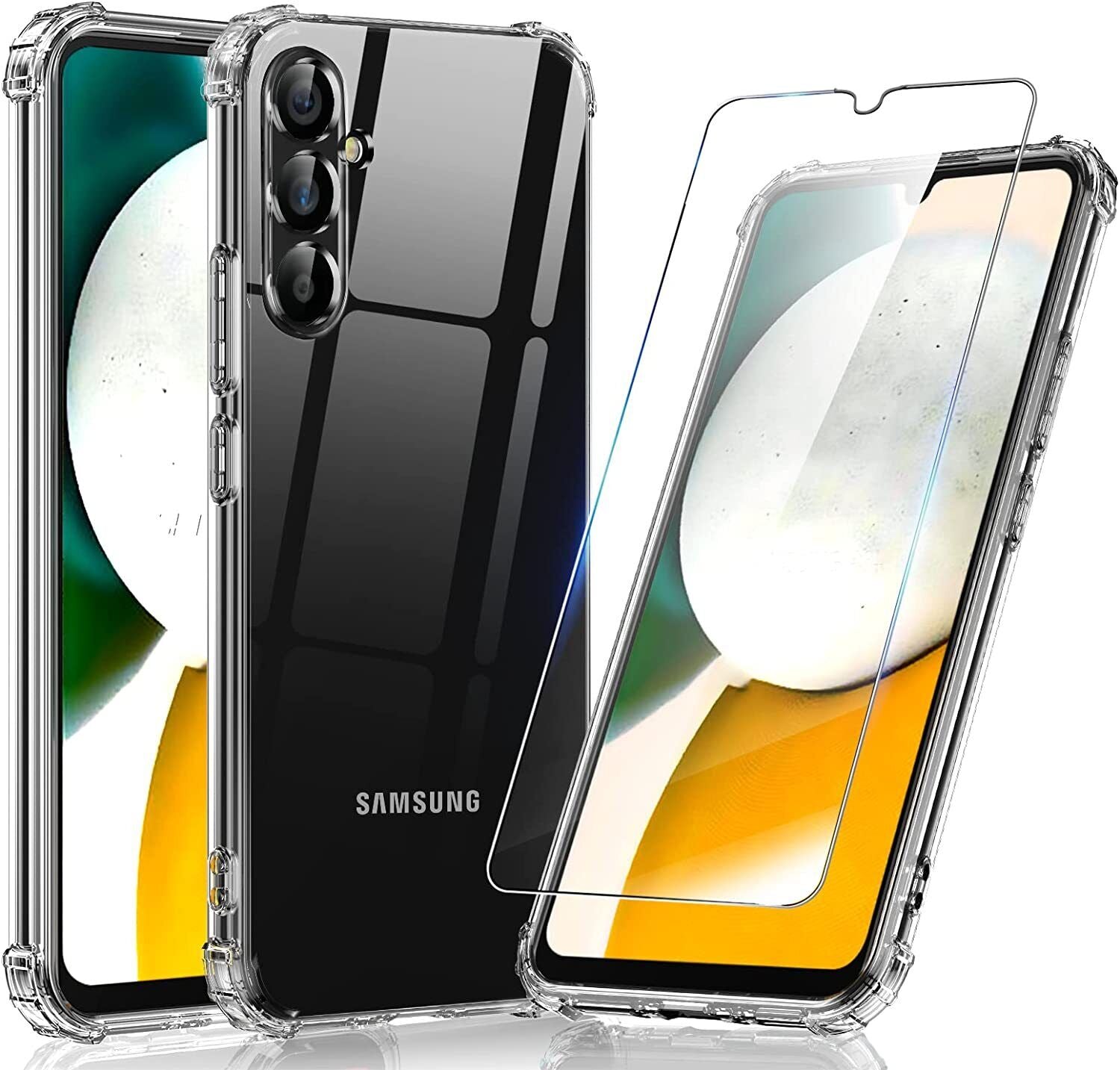 Samsung Galaxy A34 5G Case Clear Phone Cover & Screen Protector