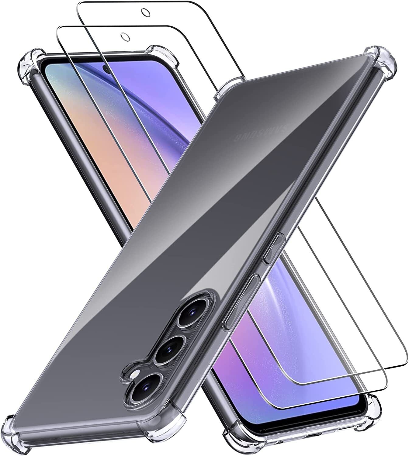 Samsung Galaxy A54 5G Case Clear Phone Cover & Screen Protector