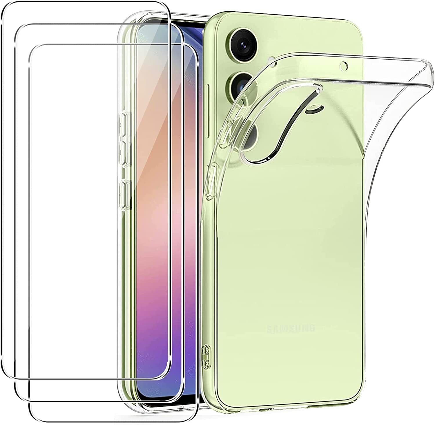 Samsung Galaxy A54 5G Case Clear Phone Cover & Screen Protector