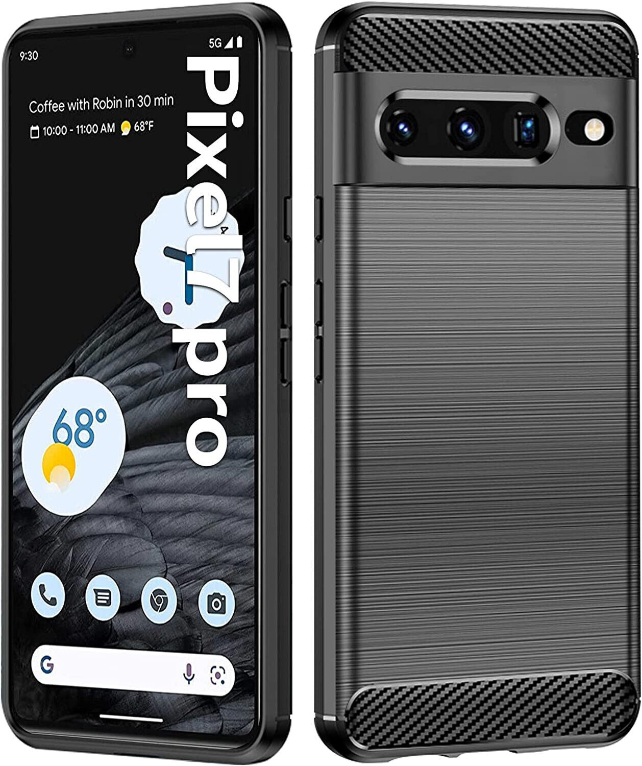 Google Pixel 7 Pro Case Carbon Fibre Phone Cover