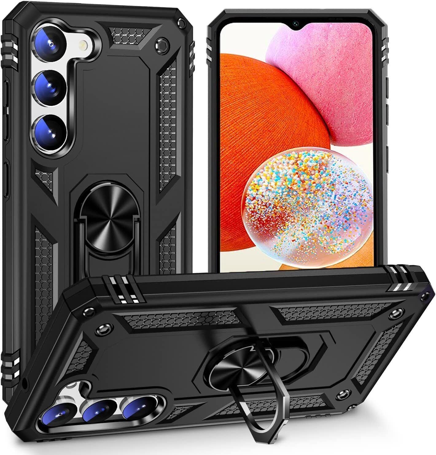 Samsung Galaxy A14 Case Kickstand Ring Phone Cover & Screen Protector